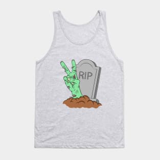 Zombie Peace sign Tank Top